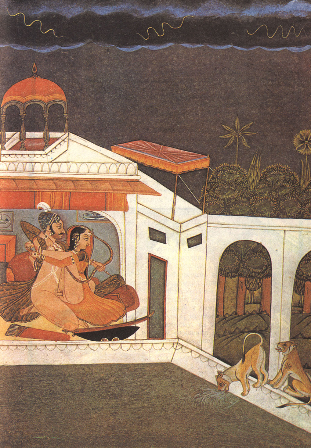 Рис. 24. Игра на ловкость. Из Джодхпур Раджастхана (около 1820 г.)